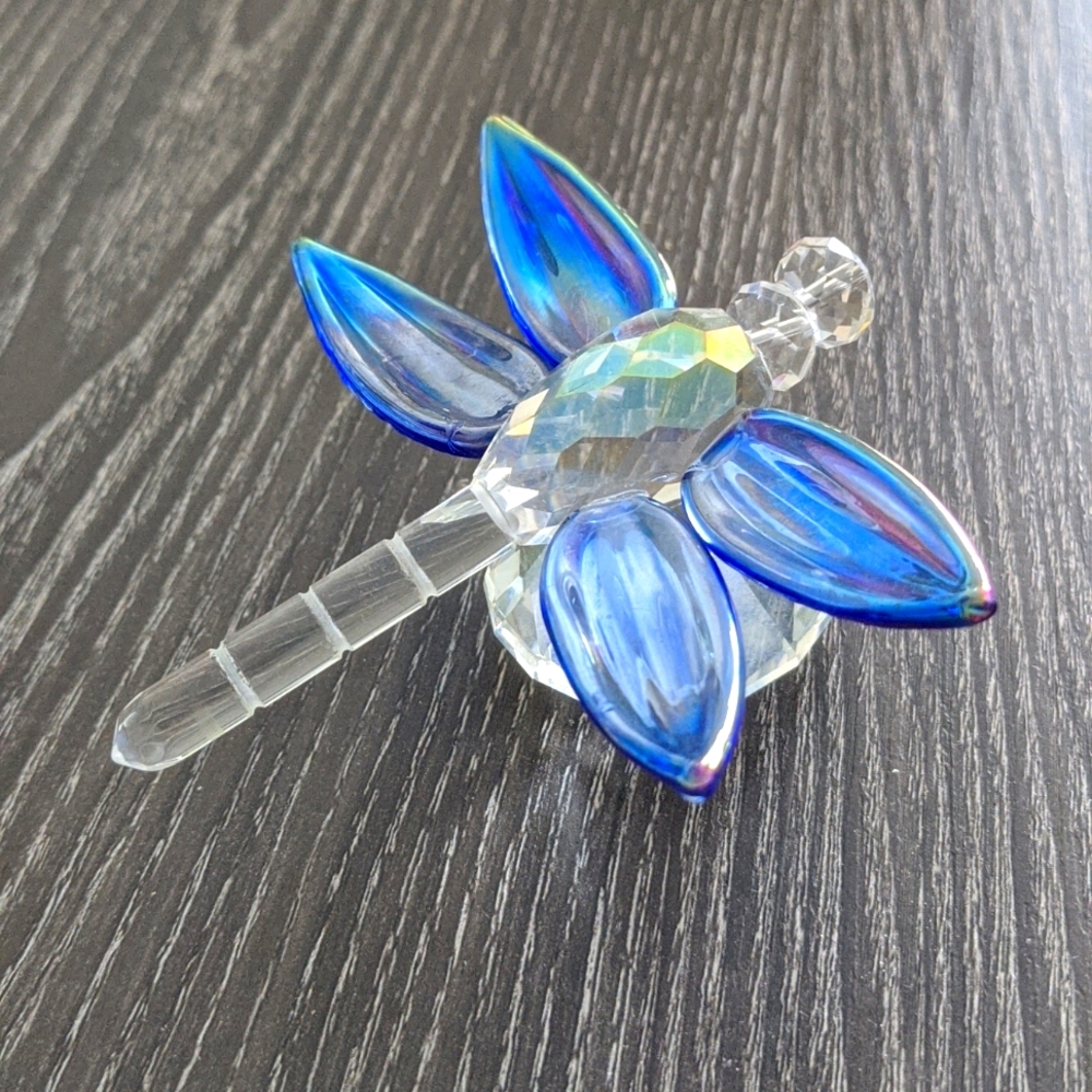 Oleg Cassini Blue Crystal Dragonfly